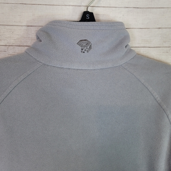 MOUNTAIN HARDWEAR GRAY FLEECE QUARTER ZIP PULLOVER, SZ MEDIUM - Picture 7 of 9